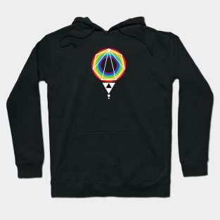 Astral Rainbow #2 on Black Hoodie